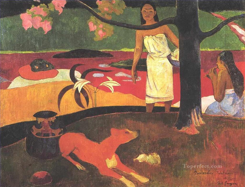 Pastorales Tahitiennes Postimpresionismo Primitivismo Paul Gauguin Pintura al óleo